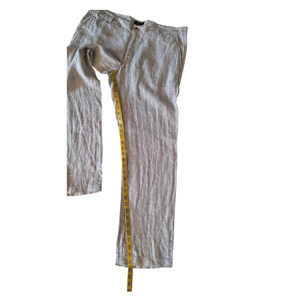 Club Room Linen Pant Men's Large Casual Summer Beach Cruise Trousers 36W/32L